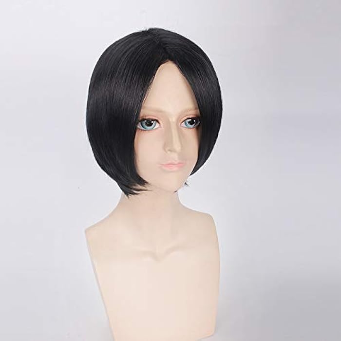 DILLARDS Other Black Synthetic Straight Cosplay Wig, 35Cm, Short - Image 3